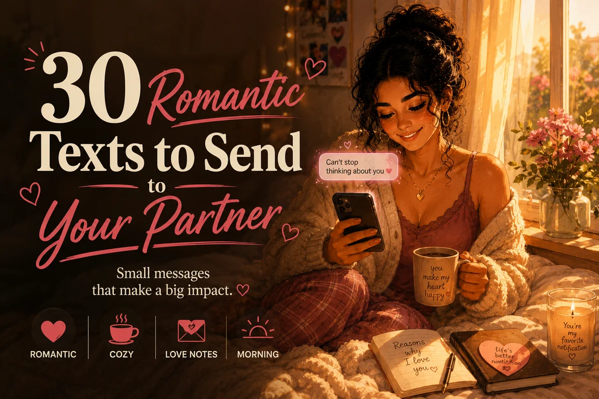30 Romantic Texts to Send Your Partner (and Why the Small Ones Matter Most)