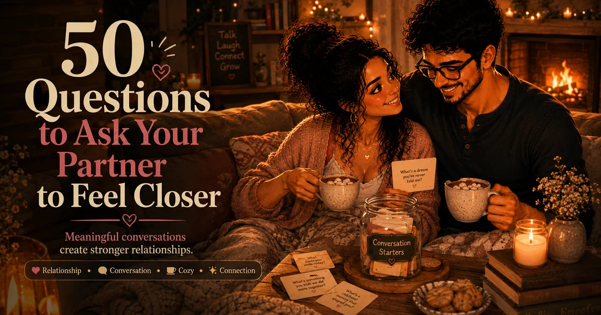 50 Questions to Ask Your Partner to Feel Closer